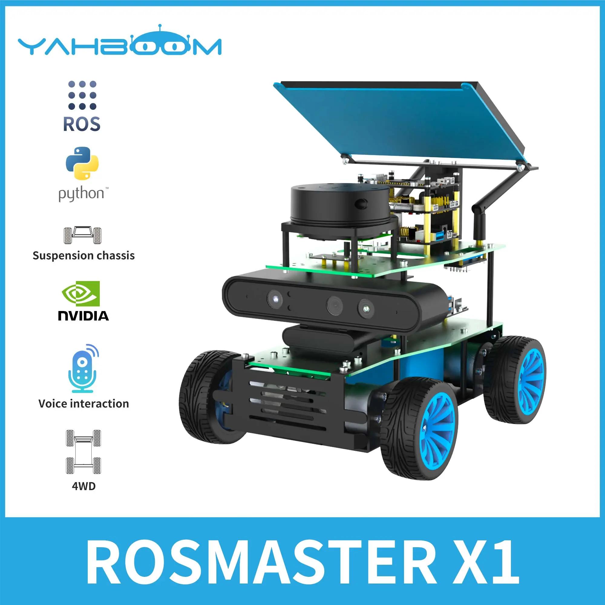 Yahboom α׷  4WD Ʈ ڵ κ, Lidar 520 ,  ν,     5 ROSMASTER X1 